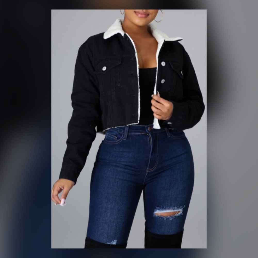 Sherpa denim Jacket